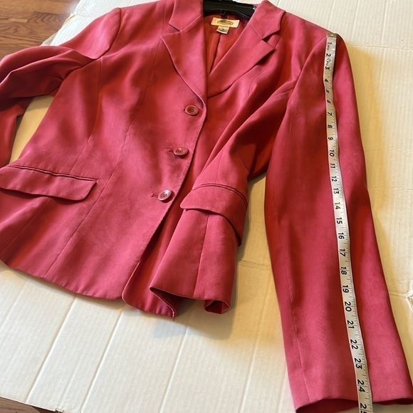 VTG-Talbots-16-Pink-velvet fabric, three button-down blazers/jacket. - Picture 12 of 12